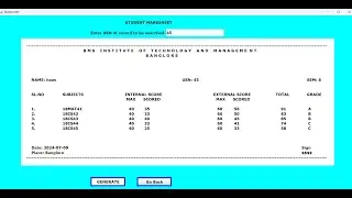MARKSHEET GENERATOR