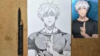 Como Desenhar Gojo Satoru