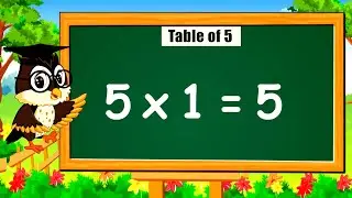 Table of 5, Rhythmic table of 5, Learn Multiplication Table of 5 x 1 = 5,Times Tables Practice