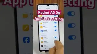 Redmi a5 5g me apple lock setting #redmia5 #redmia55g #applocksetting #redmimobile #redmismartphone