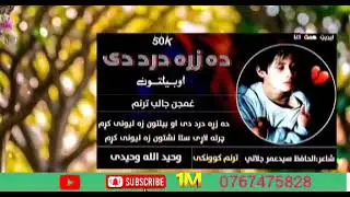 غمجن ترنم | چرته لاړی ستا نشتون زه لیونی کړم |شاعر الحافظ سیدعمر جلالي