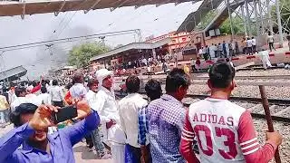 Hindoun city railway station 2 April Bharat band