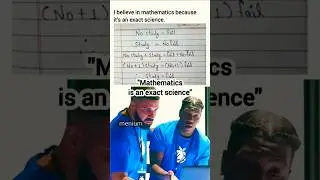Mathematics is an exact science#shorts