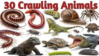 30 Crawling Animals Name with Pictures | GK for Kids & Students