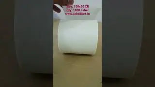 100X50mm CR 👉 1000 Label 👈 Barcode Label Roll 🌐 www.LabelKart.in #shorts #barcode #label #viral