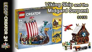 New LEGO Creator 3in1 Set - 31132 Viking Ship and Midgard Serpent - Preview Images