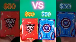 Iron Man Mark 50 VS Captain America playing cards by Card Mafia (Part 2) #Shorts