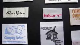 Designer Satin Woven Labels at www.perfectlabelslanyards.co.uk