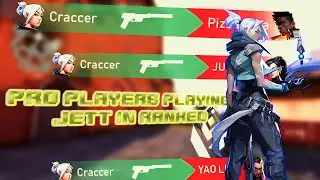 PRO PLAYERS DESTROYING IN RANKED WITH JETT | Players with 200 IQ | Valorant Funny & WTF Moments #5