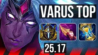 VARUS vs XIN ZHAO (TOP) | KR Master | 25.17