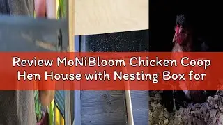 Review MoNiBloom Chicken Coop Hen House with Nesting Box for Yard, Removable Bottom Wooden Poultry H