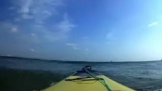 Fishing Paddle Ski Montage In Durban Vetches Pier.