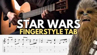 This Star Wars fingerstyle guitar tab is so much fun to play!