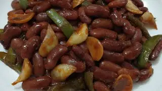 Tasty Stir Fried Kidney Beans | chilli garlic beans recipe | Stir fry recipe@SuperTastyDishes