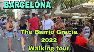 BARCELONA’S DISTRICTS : GRACIA ( THE BEST SPOTS ) WALKING TOUR 2022 PART 1