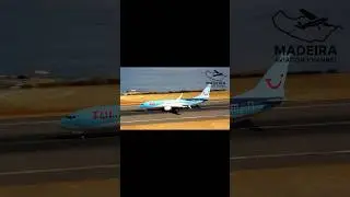 PHENOMENAL TAKEOFF OF THE RUI B737 MADEIRA CR7 AIRPORT #jetworld #aviation #airplane #b787 #airport