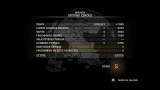 MGSV GZ Speedrun MainOps [3:09.521] NG SS Reflex No Kill No Alert