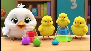 Chicks Become Scientists 🐥🔬 | 3D Animated Nursery Rhyme for Kids