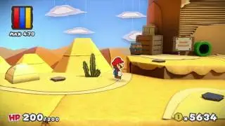 Paper Mario Color Splash Glitch; Out of Bounds in Mustard Cafe