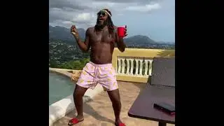 Chris Gayle funny dance,😂 video his farmhouse #funnyvideo #chrisgyale