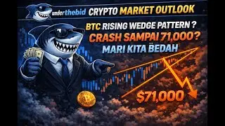 CRYPTO MARKET OUTLOOK II BTC RISING WEDGE PATTERN ? CRASH SAMPAI 71.000 ? MARI KITA BEDAH