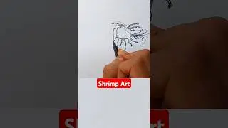 Shrimp art tutorial || #shorts #art #drawing #shrimp