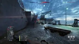 Battlefield 1 using Maschinenpistole Experimental @  Zeebrugge, Aim Assist Auto Rotation Off