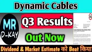 Dynamic Cables Q3 Results 2026 | Dynamic cables share latest news today | dycl share latest news