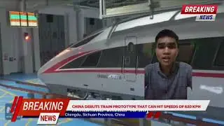 BREAKING NEWS - CHINA DEBUTS TRAIN PROTOTYPE THAT CAN HIT SPEEDS OF 620 KILOMETERS PER HOUR