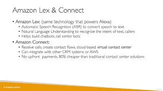 AWS Lex + Amazon Connect Overview | Building AI Chatbots & Contact Centers