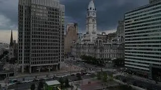 4K DRONE | PHILLY | CENTER CITY | BEFORE THE STORM | CINEMATIC | BEAUTIFUL 4k UHD | DJI MAVIC AIR 2