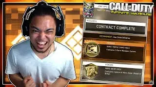 COMPLETING NEW CONTRACTS on INFINITE WARFARE! [Infinite Warfare Merc Gear Hack Contract]