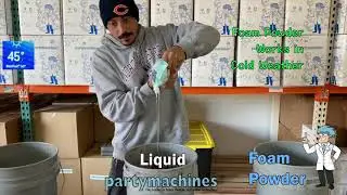 Foam Powder works in cold weather - Mix it easily with water for your foam generator