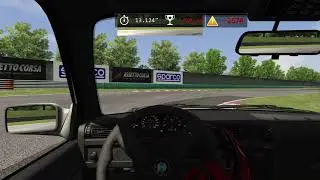 BMW M3 E30 STEP1 😍 Time Attack Race Practice In Imola Track - Played With Keyboad #assettocorsa