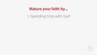YOUTH - Maturing Faith (1 Timothy 4:12)