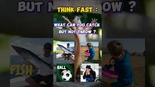 What can you catch but not throw ?                            #ball #fish #frisbee #cold #catch #fyp