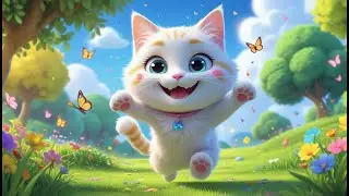 Meow Meow Billi Song 🐱 | Kid Favorite Cute Cat Rhyme | Fun animated | Colorful Cartoon | Funny Cat |