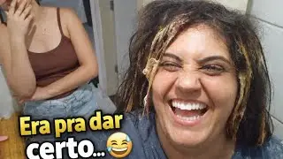 Era pra dar certo… 😅 | rindo de desespero/Tentando fazer cabelo em casa