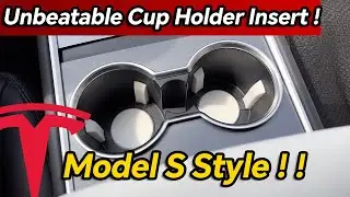 Upgrade Your Tesla Model Y/3 Cup Holder to Model S Style!