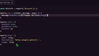 Discord.JS Bot Commands #1 | Ping Command
