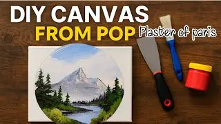 How to Make Canvas with Plaster of Paris | DIY Art Board at Home