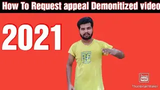 How to apply request youtube team | Demonitized video apply request
