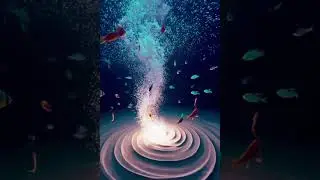 🌀 Giant Whirlpool Moving in Reverse on Ocean Floor 🌪️ | #deepseamystery #oceanphenomenon #aivideo