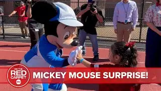 Mickey Mouse surprises kids at ESPN event, performs 