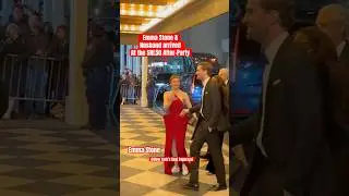 Emma Stone and husband Dave McCary seen arriving at the Plaza hotel for the SNL50 After-Party