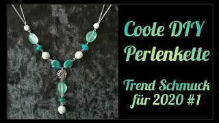Coole DIY Perlenkette Anleitung zum selber machen/ Trend Schmuck für 2020 #1 /Tutorial für Anfänger