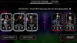 Twisted Tower Boss Matches 110, 130 & 150 Fight + Reward. Round 2. MK Mobile.