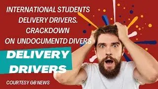 Students Uber driver warning. Crackdown on undocumented delivery driver. Courtesy GB news.