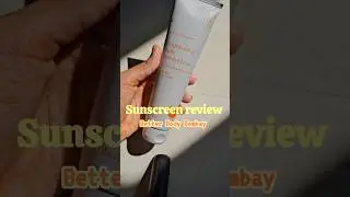 Bbb Sunscreen review🧴✨️#review #sunscreen #shorts #beautyproducts #bloodorange #ytshorts #makeup