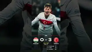 UEFA Nations League: Hungary 0-3 Turkey. T&uuml;rkiye  #nationsleague #turkey vs #hungary #football